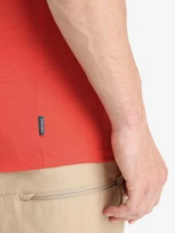 Icebreaker T-shirts Functioneel Shirt Heren Rood -Icebreaker 09750557e922a7163d30515b21d0c703