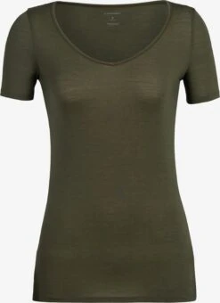Icebreaker Shirts Functioneel Shirt Siren Dames Kaki