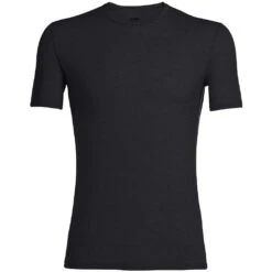 Icebreaker Anatomica Crewe Hemd Met Korte Mouwen Heren - Zwart -Icebreaker 156489 00 d 278695