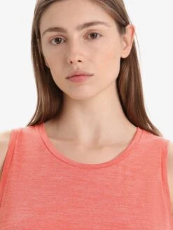 Icebreaker Tops Sporttop Sphere II Dames Oranje -Icebreaker 1980cceec83a301f7893e6ee4aa504ff