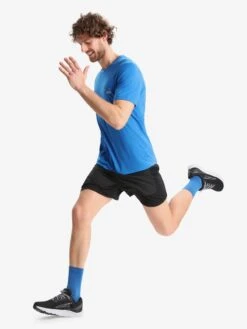 Icebreaker T-shirts Functioneel Shirt M Tech Lite II SS Tee Alpine Zone Heren Blauw -Icebreaker 19975a3972fc32d569d8f66ef28e56dd