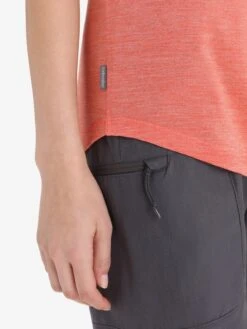 Icebreaker Tops Sporttop Sphere II Dames Oranje -Icebreaker 1a4224870127f089ad4b6390b8ae1005