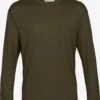Icebreaker Longsleeves Functioneel Shirt Granary Heren Olijfgroen