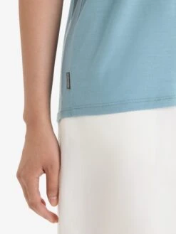 Icebreaker Shirts Functioneel Shirt Drayden Dames Lichtblauw -Icebreaker 27a1908079b9e228af16f19e4eaad2ae