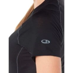 Icebreaker 150 Zone Crewe Hemd Met Korte Mouwen Dames - Zwart/Mineral -Icebreaker 286400 03 d 579130