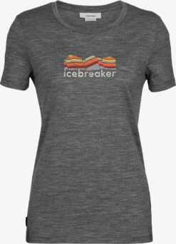 Icebreaker Shirts Functioneel Shirt Dames Grijs Gemêleerd