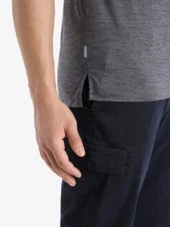 Icebreaker T-shirts Functioneel Shirt Sphere II Heren Grijs -Icebreaker 2d127d9ac1bb330423a894f85361291e