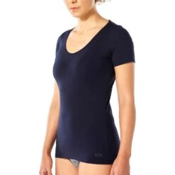Icebreaker Siren Sweetheart T-Shirt Dames - Midnight Navy -Icebreaker 368596 05 d 795485