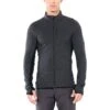 Icebreaker Descender Fleece Jas Heren - Jet HTHR/Black
