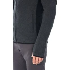 Icebreaker Descender Fleece Jas Heren - Jet HTHR/Black -Icebreaker 368657 04 d 795642