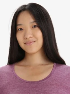 Icebreaker Shirts Functioneel Shirt Sphere II Dames Lila -Icebreaker 3ad3444fe817cc747f775b612ac6c30e