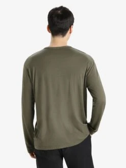 Icebreaker Longsleeves Functioneel Shirt Granary Heren Olijfgroen -Icebreaker 4e00983187df48e38e8731840c8262a2