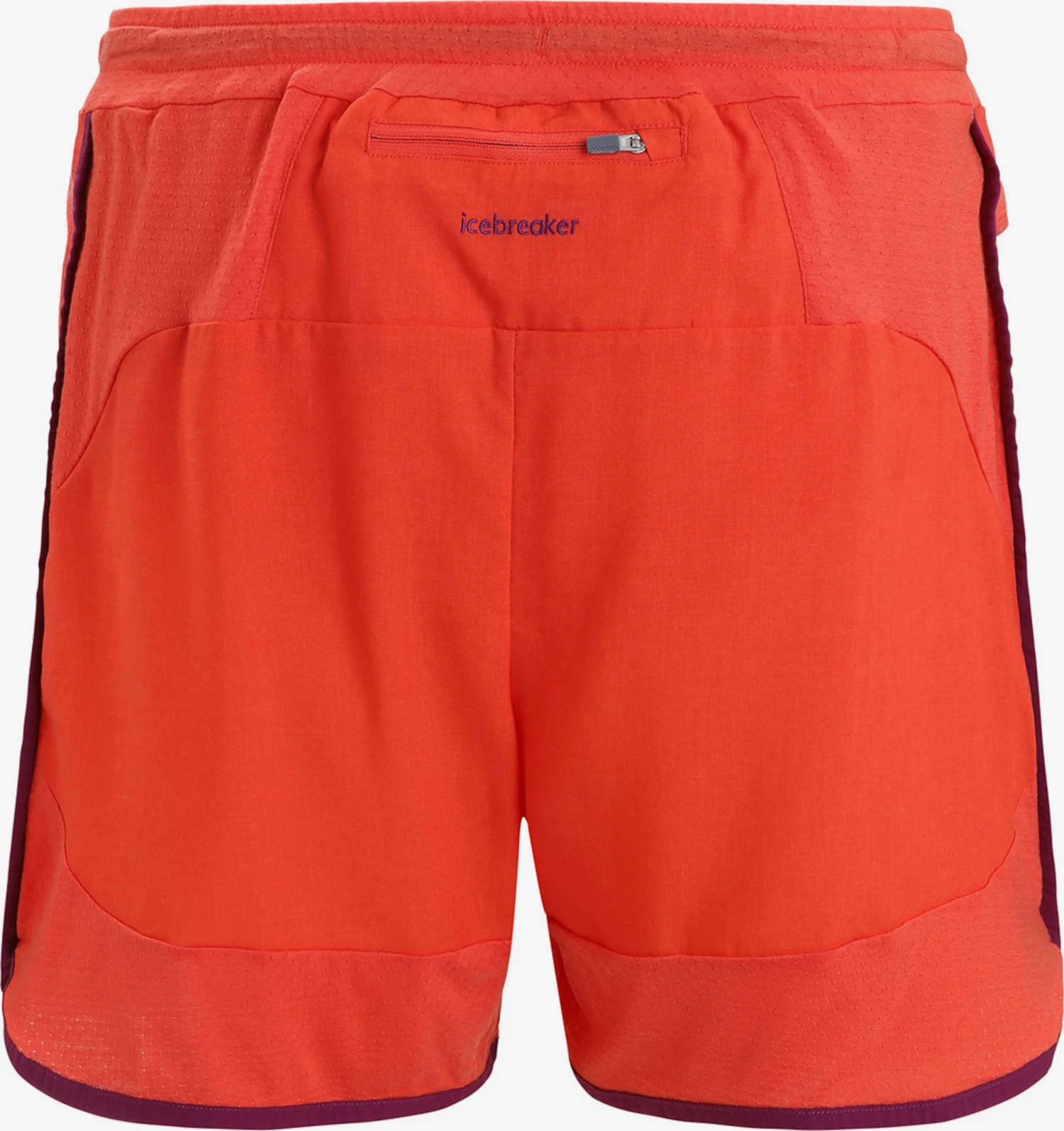 Icebreaker Shorts Regular Sportbroek ZoneKnit Heren Oranjerood 4 Icebreaker Shorts Regular Sportbroek ZoneKnit Heren Oranjerood - Afbeelding 2