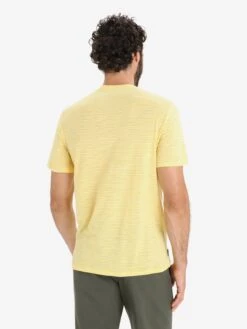 Icebreaker T-shirts Functioneel Shirt Heren Geel / Wit -Icebreaker 5a632609662884cd549e5d64bfe17783