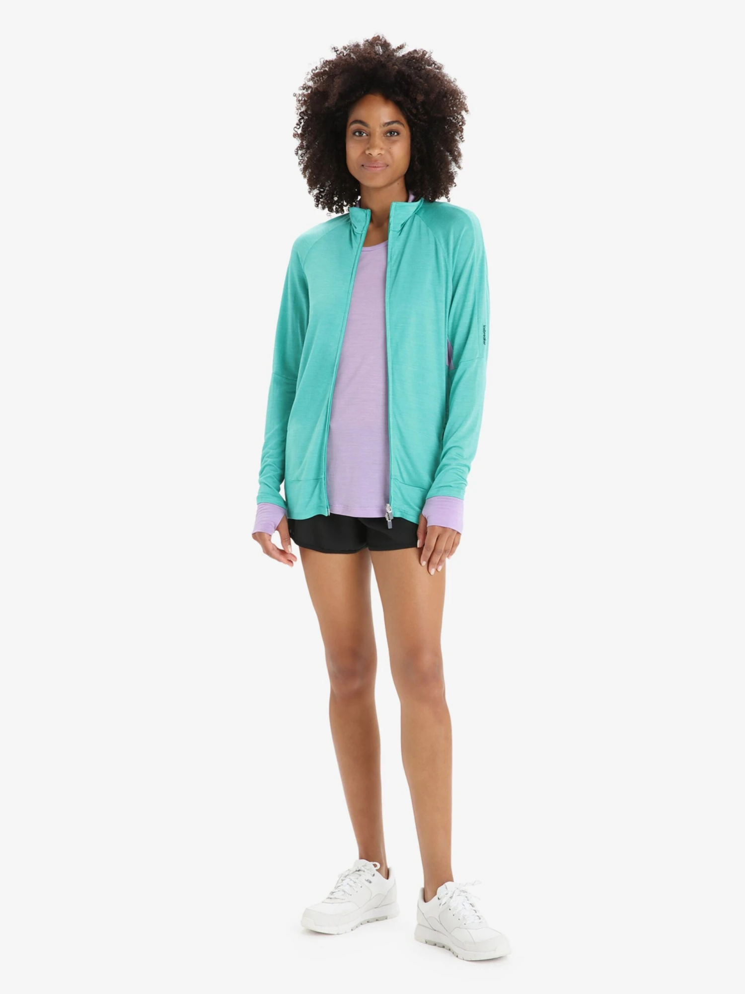 Icebreaker Truien & Sweaters Sportief Sweatvest ZoneKnit Dames Lila 7 Icebreaker Truien & Sweaters Sportief Sweatvest ZoneKnit Dames Lila - Afbeelding 5