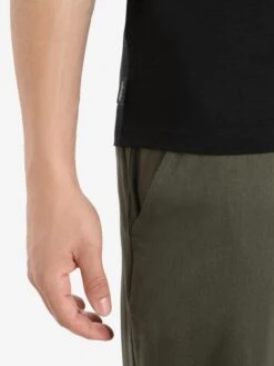 Icebreaker T-shirts Functioneel Shirt Heren Zwart -Icebreaker 5df8199325bed56f4136950e24778ced