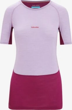 Icebreaker Shirts Functioneel Shirt ZoneKnit Dames Lichtlila