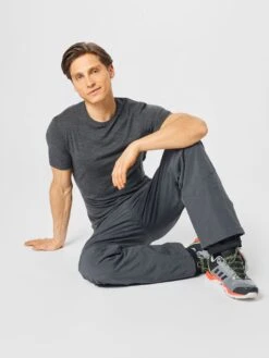 Icebreaker T-shirts Functioneel Shirt Anatomica Heren Donkergrijs -Icebreaker 66f88c5f3f119399f1833e37d841b0be