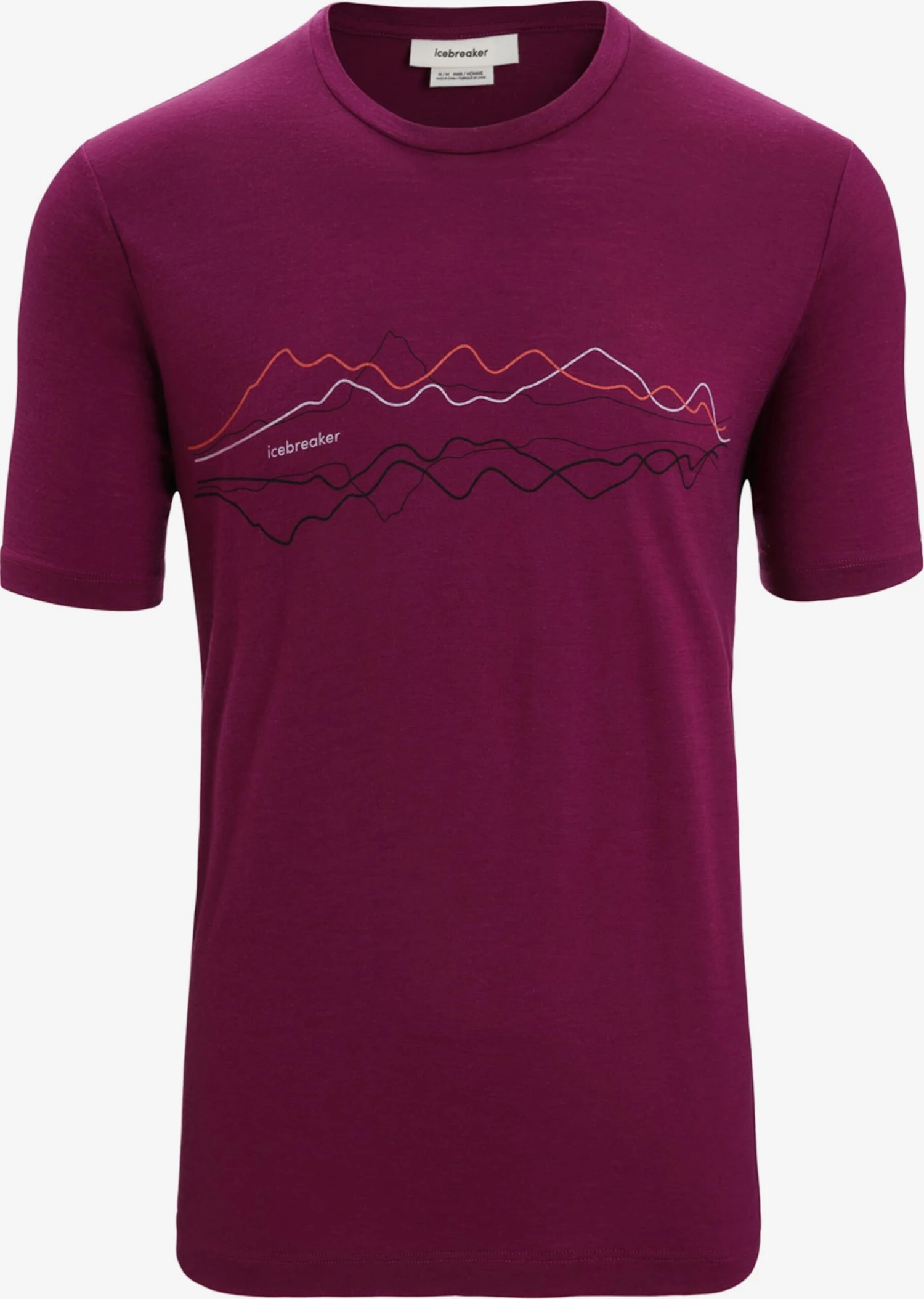 Icebreaker T-shirts Functioneel Shirt Heren Donkerlila 3 Icebreaker T-shirts Functioneel Shirt Heren Donkerlila