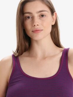Icebreaker Tops Sporttop Siren Dames Donkerblauw / Pink -Icebreaker 69869d754106953eb714d24b61b362dc