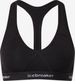 Icebreaker Low Support Bustier Sport Bh SPRITE Dames Zwart