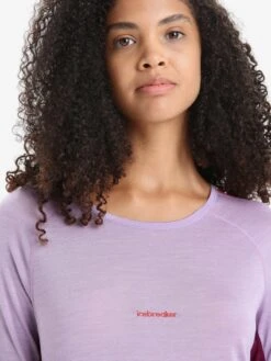 Icebreaker Shirts Functioneel Shirt Dames Bessen / Lichtlila -Icebreaker 6c4dba5b1a0880b07903a5c70f73a398