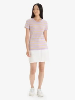 Icebreaker Shirts Functioneel Shirt Wave Dames Lichtlila -Icebreaker 7261a12f10d079a032a2109dbdb0d075