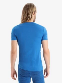Icebreaker T-shirts Functioneel Shirt Anatomica Heren Blauw -Icebreaker 72e70fd063a28f03d5f8bc0cf6421d7f