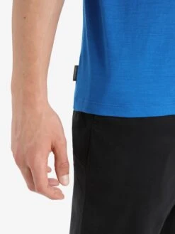 Icebreaker T-shirts Functioneel Shirt Story Heren Saffier -Icebreaker 789b5a8423b3f3d5745a8eda736a7466