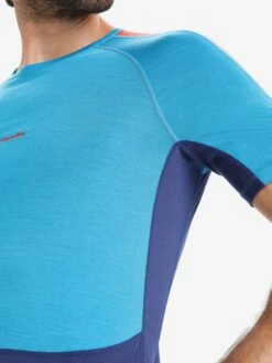 Icebreaker T-shirts & Tanktops Functioneel Shirt Heren Navy / Azuur -Icebreaker 7f2f8e6c2655a186ee1487d81e112a8e