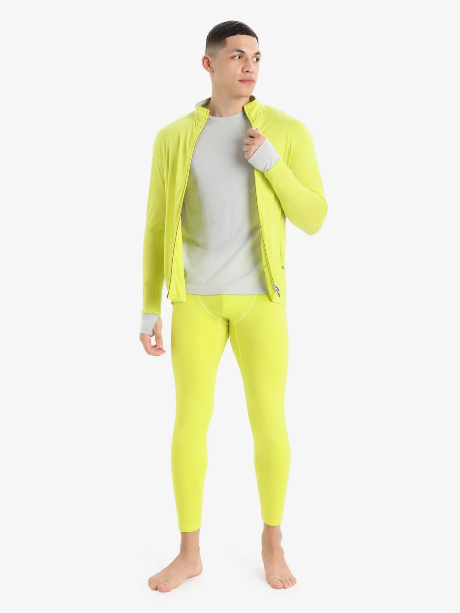 Icebreaker Truien & Sweaters Sportsweatvest ZoneKnit Heren Geel 6 Icebreaker Truien & Sweaters Sportsweatvest ZoneKnit Heren Geel - Afbeelding 4