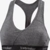 Icebreaker Low Support Bustier Sport Bh SPRITE Dames Grijs -Icebreaker 81294be3586b536ecb924498fe641823