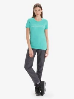 Icebreaker T-shirts Functioneel Shirt Tech Lite II Dames Blauw -Icebreaker 83bd13e43e0d0621c177816c14cc00ba