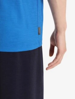 Icebreaker T-shirts Functioneel Shirt Granary Heren Blauw -Icebreaker 848f4cfe20e9b9c862fa9dbdacc6adbb