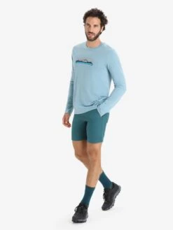 Icebreaker Functionele Shirts Functioneel Shirt Heren Blauw -Icebreaker 866d91bfbbc3d80fb58c77dd5c28d34b