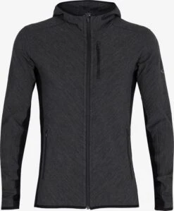 Icebreaker Fleece Jassen Funktionele Fleece-jas Heren Zwart Gemêleerd