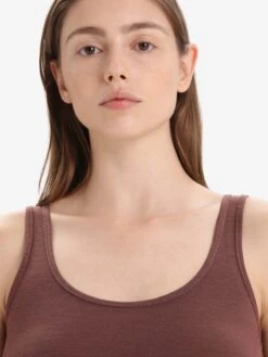 Icebreaker Tops Sporttop Siren Dames Bruin -Icebreaker 917b35e3748a49cd6123740201c4dd7f