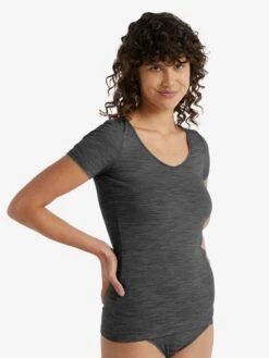 Icebreaker Shirts Functioneel Shirt SIREN Dames Donkergrijs -Icebreaker 92379090e9eed56d4791df34172e5358