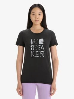 Icebreaker Shirts Functioneel Shirt Dames Zwart -Icebreaker 92ca4fe17f2ae7f5b667a2edfc9ca342