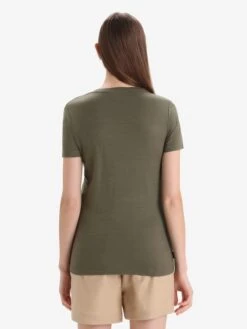 Icebreaker Shirts Functioneel Shirt Dames Olijfgroen -Icebreaker 9b9d116cb57505d291e80492f1ca555a