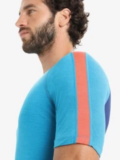 Icebreaker T-shirts & Tanktops Functioneel Shirt Heren Navy / Azuur -Icebreaker a4240e534a50313a678d4189c43a4d48