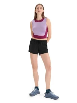 Icebreaker Tops Sporttop Dames Zwart -Icebreaker a4c528f2e77977ab95bba2438a040760