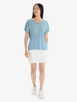Icebreaker Shirts Functioneel Shirt Drayden Dames Lichtblauw -Icebreaker a55857e59ae4b36ad0f1ac405df7edeb