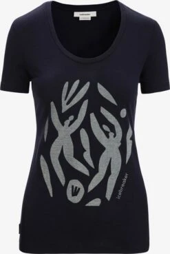 Icebreaker Shirts Functioneel Shirt Dames Donkerblauw