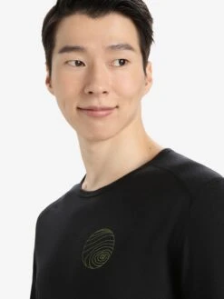 Icebreaker Functionele Shirts Functioneel Shirt M 200 Oasis LS Crewe Alps 3D Heren Zwart -Icebreaker ab06c1b6e0bfaf50e1c8b5ba358888b6