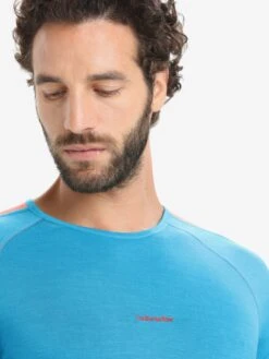 Icebreaker T-shirts & Tanktops Functioneel Shirt Heren Navy / Azuur -Icebreaker acfe1731b15738dabf08192f1deac757