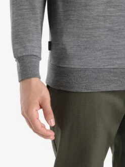 Icebreaker Truien & Sweaters Sportsweatshirt Shifter Heren Donkergrijs -Icebreaker b13e7343ce61e06aed719be8688c7612