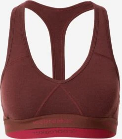 Icebreaker Low Support Bustier Sport Bh Sprite Dames Bordeaux / Cranberry