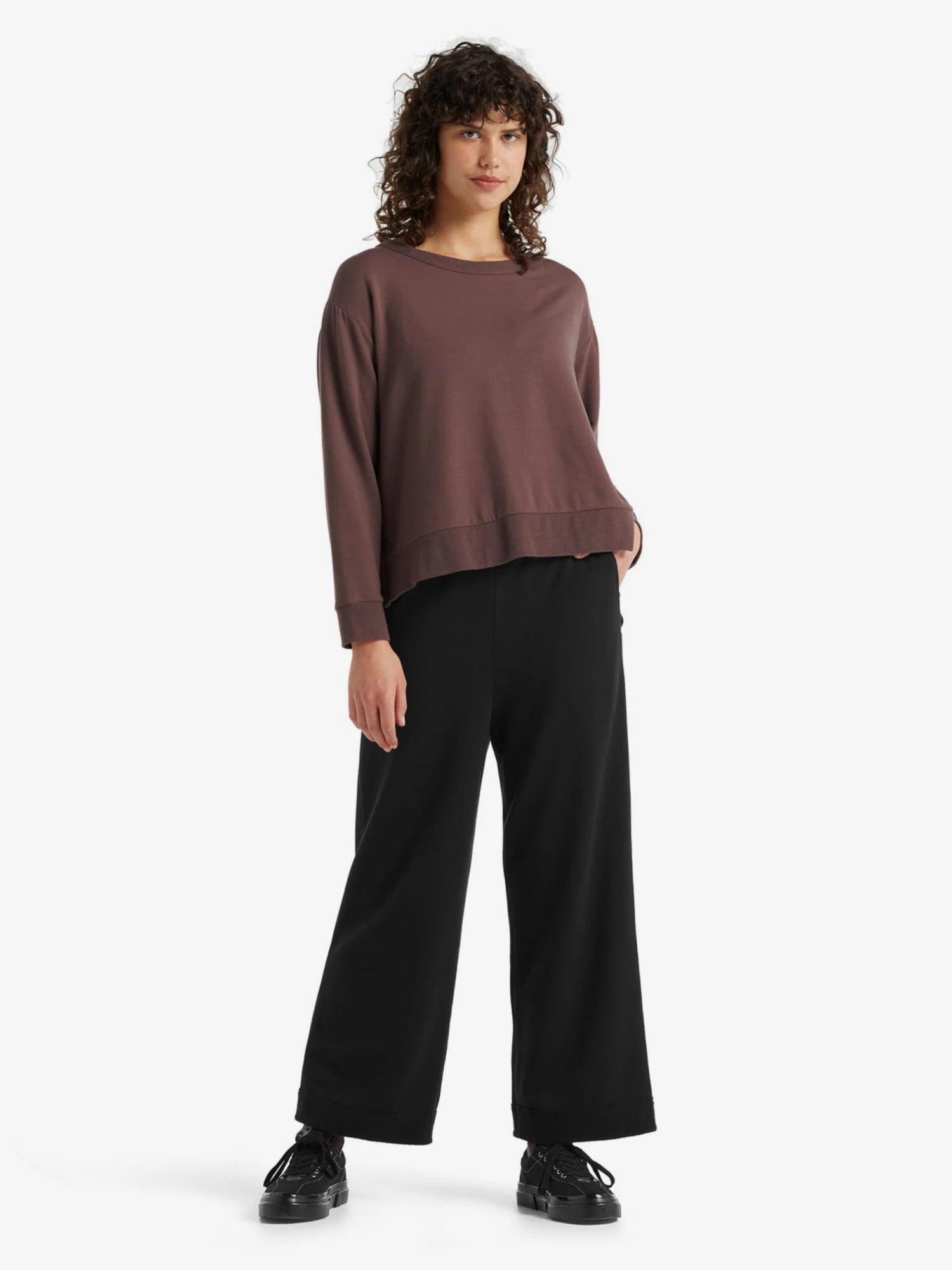 Icebreaker Broeken Wide Leg Sportbroek Dalston Dames Zwart 6 Icebreaker Broeken Wide Leg Sportbroek Dalston Dames Zwart - Afbeelding 4