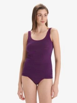 Icebreaker Tops Sporttop Siren Dames Donkerblauw / Pink -Icebreaker be595716722ba32419db9dea600d9fff